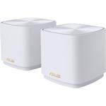 ASUS ZenWiFi XD4 Plus, 2-pack, Wireless AX1800 Dual-band Mesh WiFi 6 System, biely