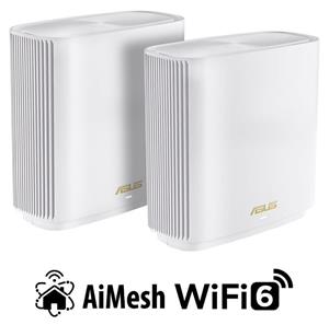 ASUS ZenWiFi XT9 2-pack Wireless AX7800 Tri-band Mesh WiFi 6 System, biely