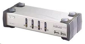 ATEN CS1734A 4-Port USB KVMP Switch, 4x USB KVM Cables, 2-port USB Hub, Audio