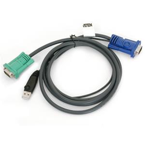 ATEN KVM Kábel (HD15-SVGA, USB, USB) - 2m