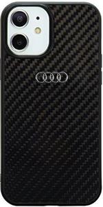 Audi Carbon Fiber kryt pre iPhone 11/XR, čierny