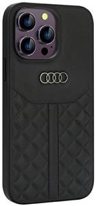 Audi Genuine Leather kryt pre iPhone 14 Pro Max, čierny