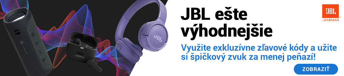 Audio JBL výhodnejšie s kódom