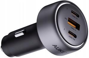 AUKEY CC-P, 66W autonabíjačka, 2x USB-C, 1x USB-A