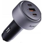 AUKEY CC-P3, 100W autonabíjačka, 2x USB-C, 1x USB-A