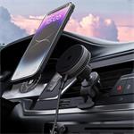 AUKEY HD-MC13A QI2, držiak s bezdrôtovým nabíjaním pre telefón, 15W, čierny