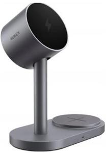AUKEY LC-MC213, bezdrôtová nabíjačka, 25W, sivá