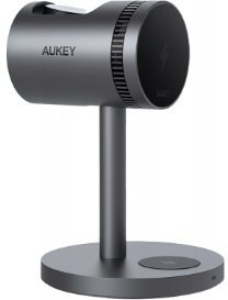 AUKEY LC-MC311A, bezdrôtová nabíjačka, 15W, sivá