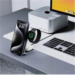 AUKEY LC-MC312, bezdrôtová nabíjačka, 15W, sivá
