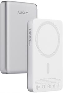 AUKEY PB-MS08, powerbanka, 10000 mAh, QI2, biela