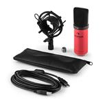 Auna MIC-900-RD, kondenzátorový mikrofón, červený
