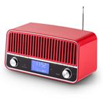 Auna Nizza-RE, retro rádio, červené