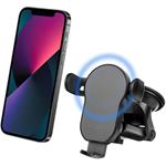 Automatický držiak do auta s rýchlym bezdrôtovým nabíjaním FIXED Matic XL na sklo alebo palubnú dosku, 15W, čierny