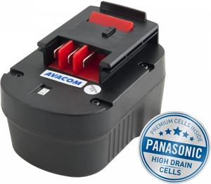 Avacom batéria pre BLACK & DECKER A1712 Ni-Mh 12V 3000mAh, články PANASONIC