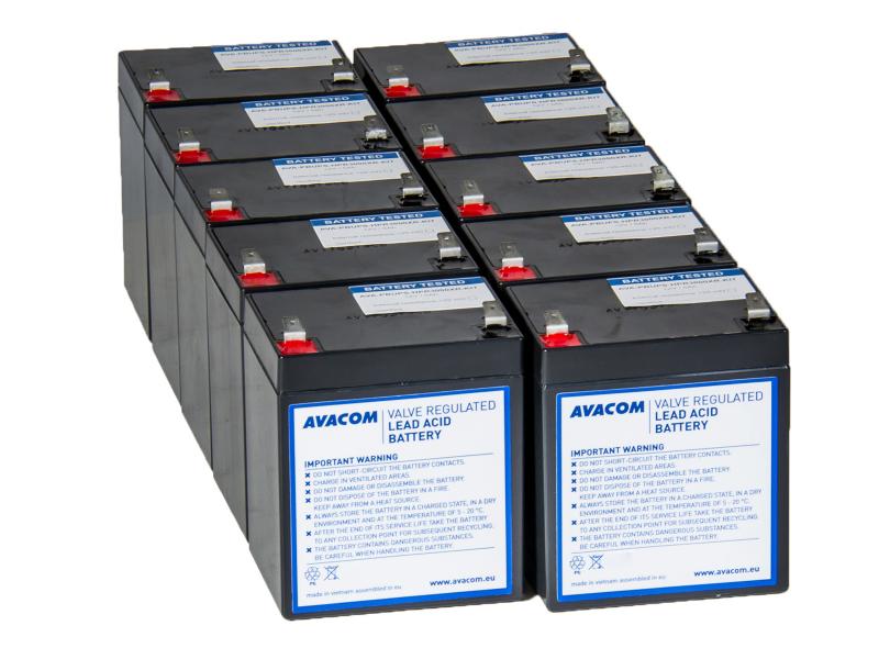 Avacom batéria pre UPS HP Compaq R3000 XR - kit (10ks baterií)