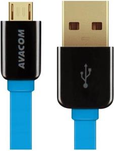 Avacom kábel USB 2.0 na micro USB M/M, prepojovací, 0,4m modrý