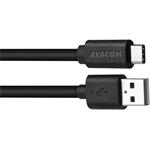 Avacom kábel USB-A na USB-C, 3A, 1,0m, čierny