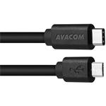 Avacom kábel USB-C na microUSB, 3A, 1,0m, čierny