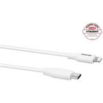 Avacom MFIC-120W kábel USB-C na Lightning, MFi certifikácia, 120cm, biely