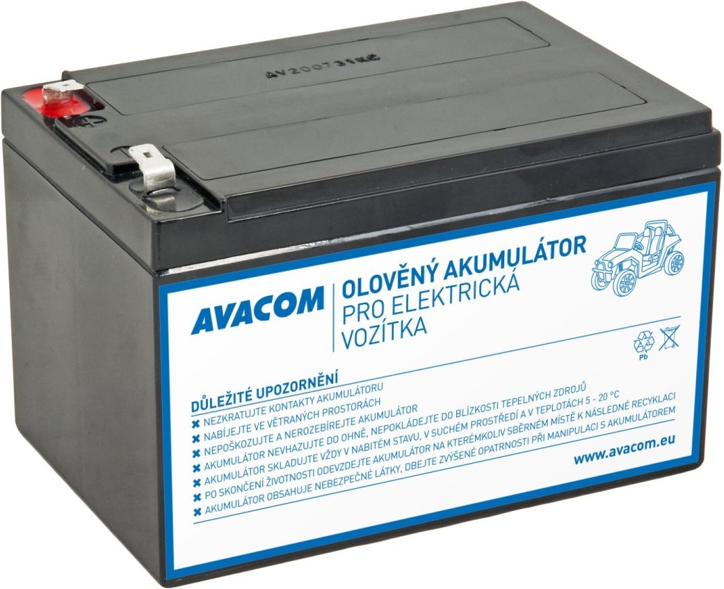 Avacom náhradná batéria pre detské vozidlá Peg Pérego, 12V, 15Ah, F2