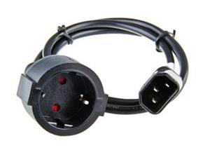 AVACOM Síťový kabel pro výstup UPS - redukce PC konektor (IEC C14) na zásuvku schuko 1m