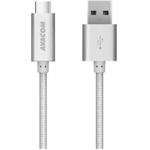 Avacom TPC-100S kábel USB na USB-C, 1,0m, strieborný