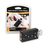 Axago ADA-20, 7.1 virtual audio adaptér, USB