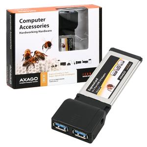 Axago adaptér Express Card na 2x USB3.0