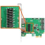 Axago PCES-SA4, PCIe karta, 2x e-SATA/ 2x interný SATA III 6G radič
