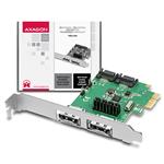 Axago PCES-SA4, PCIe karta, 2x e-SATA/ 2x interný SATA III 6G radič