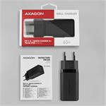 Axagon ACU-DPQ65, nabíjačka, 3x port USB + dual USB-C, čierna