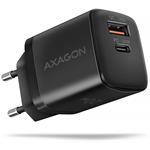 Axagon ACU-PQ20W, nabíjačka s USB-A a USB-C výstupom, PD3.0, QC4+, 20W, čierna