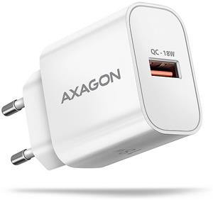 Axagon ACU-QC18W, nabíjačka do siete, USB-A, 18W, biela