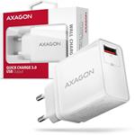 Axagon ACU-QC19W, 1x USB-A port, QC nabíjačka do siete 19W, biela