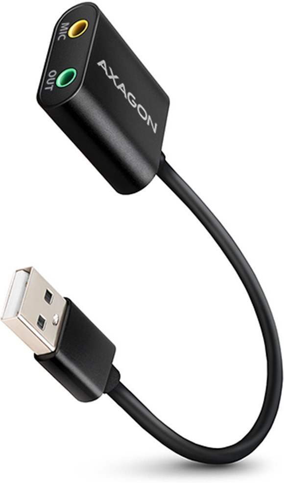 Axagon ADA-12, externá zvuková karta, kábel USB-A 15 cm