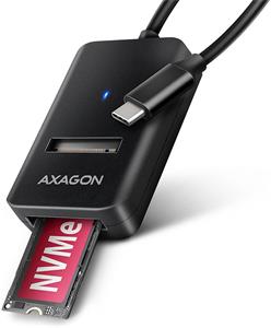 AXAGON ADM2-CM, USB-C 10Gbps - M.2 NVMe & SATA SSD adaptér