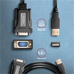 Axagon ADS-1PQN, sériový RS-232 DB9-M FTDI adaptér