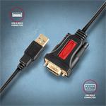 Axagon ADS-1PSN,sériový RS-232 DB9-M Prolific adaptér