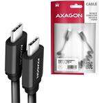 Axagon BUCM-CM10TB krútený kábel USB-C <-> USB-C, 0,6m, 2.4A, čierny