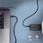 Axagon BUCM3-CM10AB kábel USB-C <-> USB-C, 1m, 3A, čierny