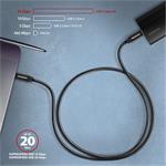Axagon BUCM32-CM05AB, USB-C- USB-C, 0.5m, čierny