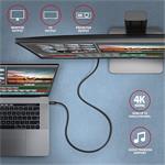 Axagon BUCM32-CM05AB, USB-C- USB-C, 0.5m, čierny