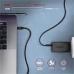 Axagon BUCM32-CM10AB kábel USB-C <-> USB-C, 1m, 5A, čierny