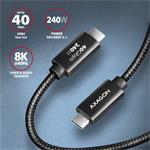 Axagon BUCM4X-CM10AB, USB-C <-> USB-C, 240W, 1m