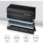 Axagon CLR-M2XL, pasívny chladič pre obojstranný M.2 SSD disk