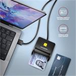 Axagon CRE-SM3N, čítačka kontaktných kariet ID card, eID