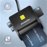 Axagon CRE-SM3SD, čítačka kariet ID card (eID klient) + SD/microSD/SIM