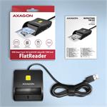 Axagon CRE-SM3SD, čítačka kariet ID card (eID klient) + SD/microSD/SIM