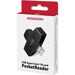 Axagon CRE-SM5 USB, čítačka kontaktných kariet ID card