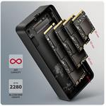 AXAGON EEM2-40G, USB-C 40Gbps externý box pre M.2 NVMe SSD, zosilnený hliník